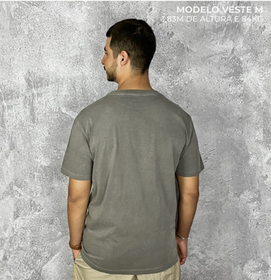 Camiseta Basic Lisa Cinza NEVE - Imagem 4