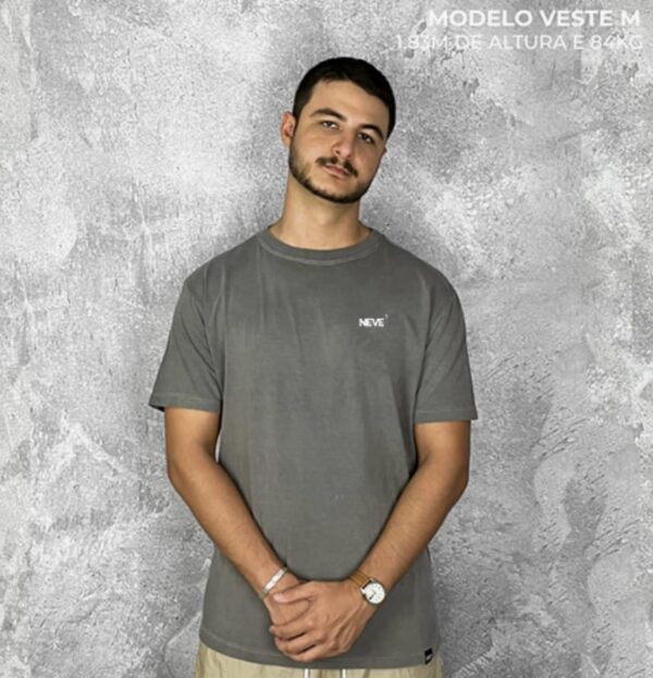 Camiseta Basic Lisa Cinza NEVE