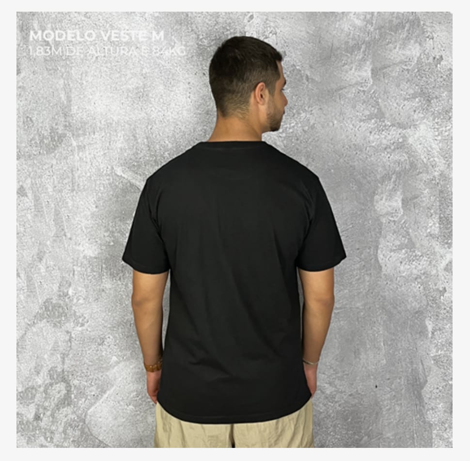 Camiseta Basic Lisa Preta NEVE - Imagem 5