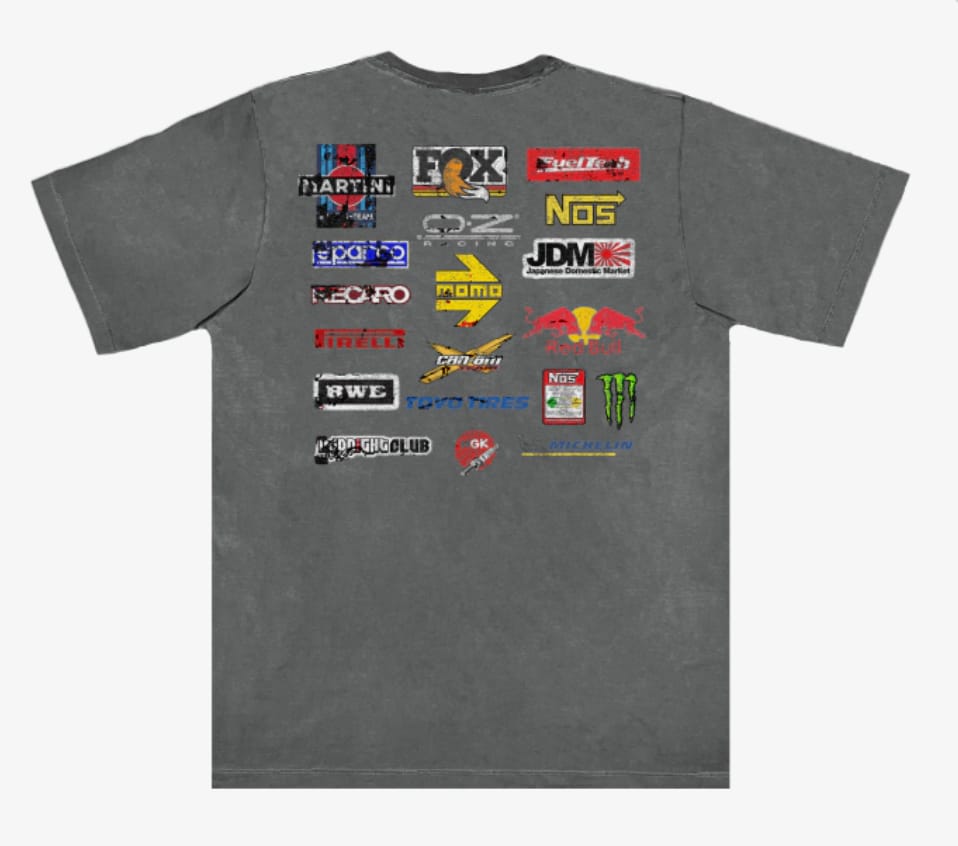 Camiseta Street Cinza "Marcas Gearheads"