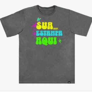 Camiseta Street Cinza Estonado Personalizada