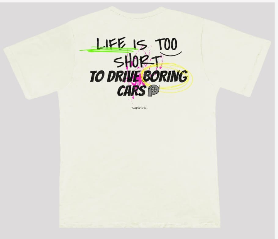Camiseta Street Off-White "Boring Cars"